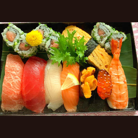 ①特上握り 税込2500円 頑固おやじ特上握りお茶付き (製薬会社・病院様専用商品)
